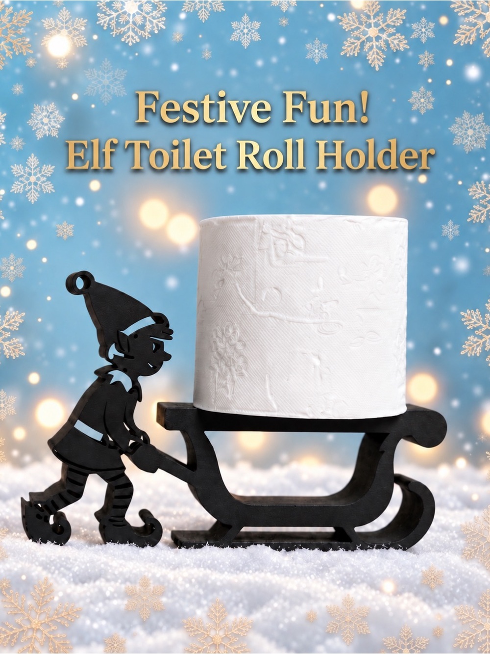 Christmas Elf Toilet Paper Holder